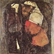 Egon Schiele Pregnant Woman and Death oil painting artist
